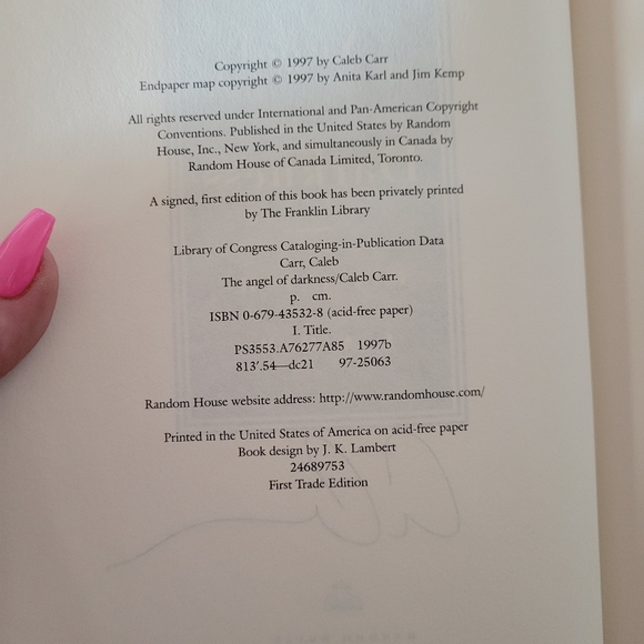 Signed Trade Edition of The Angel of Darkness - Picture 4 of 4